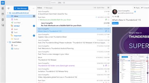 Thunderbird FAQ .